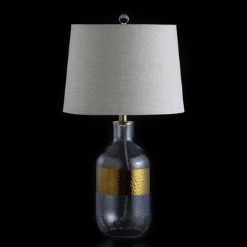 Stevens 25.5" Glass LED Table Lamp - JONATHAN Y